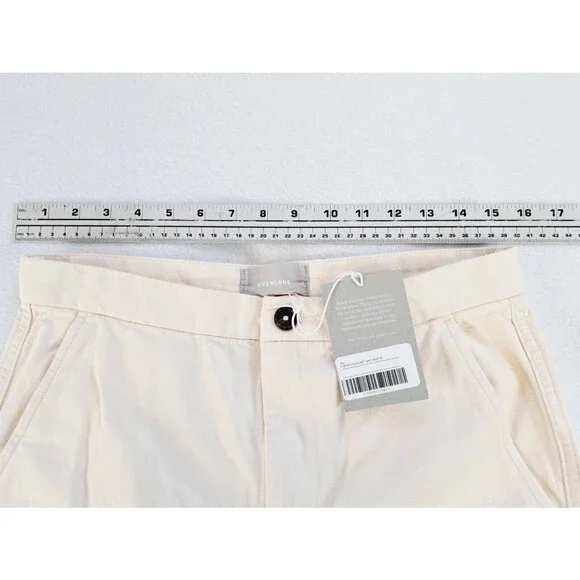 NEW! Everlane The Canvas Skirt Off White Cream Bone Classic Preppy Mini Skirt 6 - Picture 6 of 9